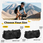 SEAFEW Compact Black Bike Handlebar Storage Bag