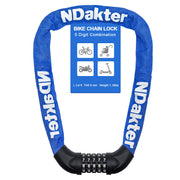 NDakter 5-Digit Heavy-Duty Combination Bike Chain Lock