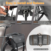 Danuosie Water-Resistant Double Bike Panniers with Reflective Strips