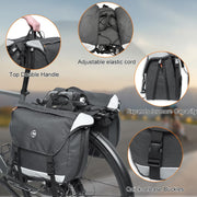 Danuosie Water-Resistant Double Bike Panniers with Reflective Strips