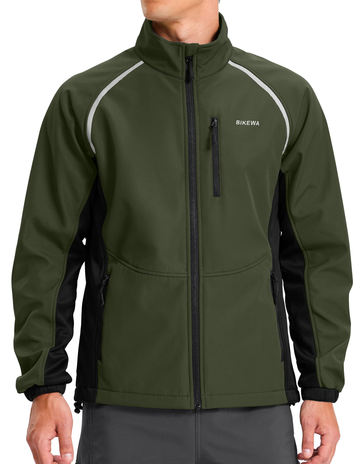 Bikewa Men's Thermal Water-Resistant Winter Cycling Jacket