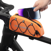 ROCKBROS 1.3L Lightweight Top Tube Bike Bag with Elastic Cord