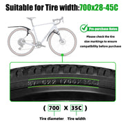 RBRL Quick-Release 28" Bike Fender Set for 28–45mm Tires