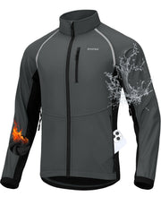 Bikewa Men's Thermal Water-Resistant Winter Cycling Jacket