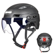 ILM E3-10L Adult Bike Helmet with Front & Rear LED Lights