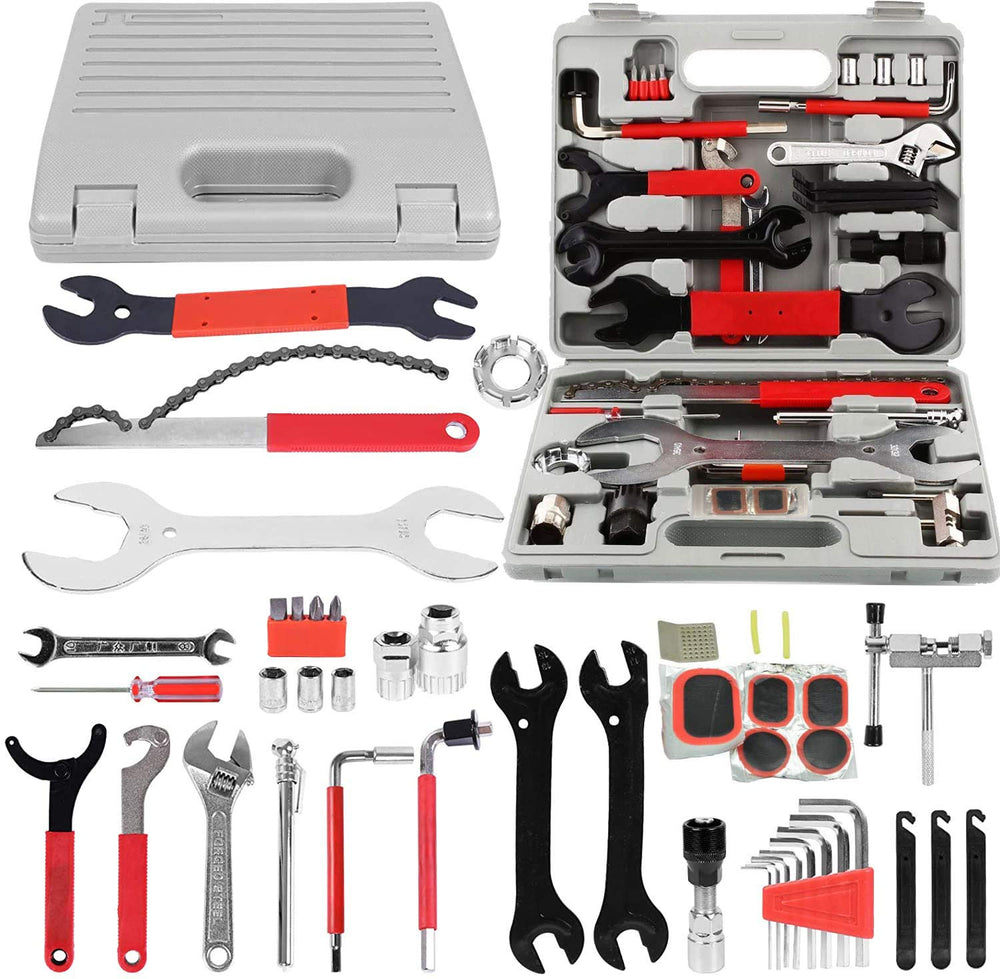 Professional Multi-Function Bike Repair Tool Kit with Case