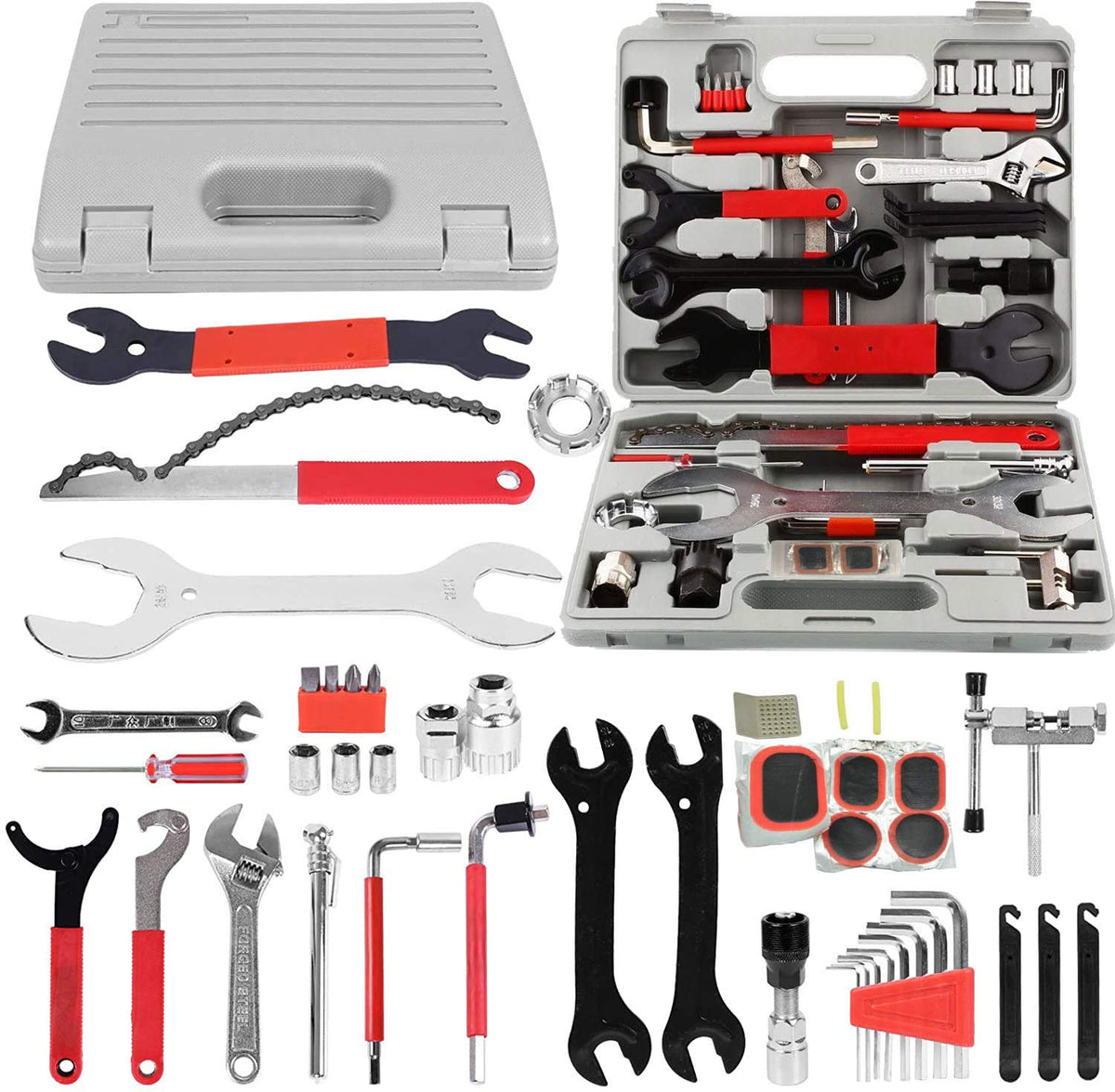 Professional Multi-Function Bike Repair Tool Kit with Case