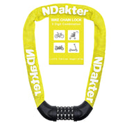 NDakter 5-Digit Heavy-Duty Combination Bike Chain Lock