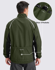 Bikewa Men's Thermal Water-Resistant Winter Cycling Jacket