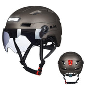 ILM E3-10L Adult Bike Helmet with Front & Rear LED Lights