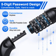 NDakter 5-Digit Heavy-Duty Combination Bike Chain Lock