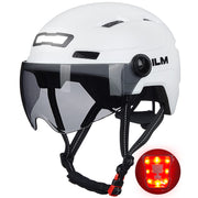 ILM E3-10L Adult Bike Helmet with Front & Rear LED Lights