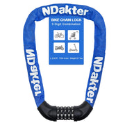 NDakter 5-Digit Heavy-Duty Combination Bike Chain Lock