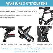 YONTUO Quick-Release Rear Bike Cargo Rack with Fender