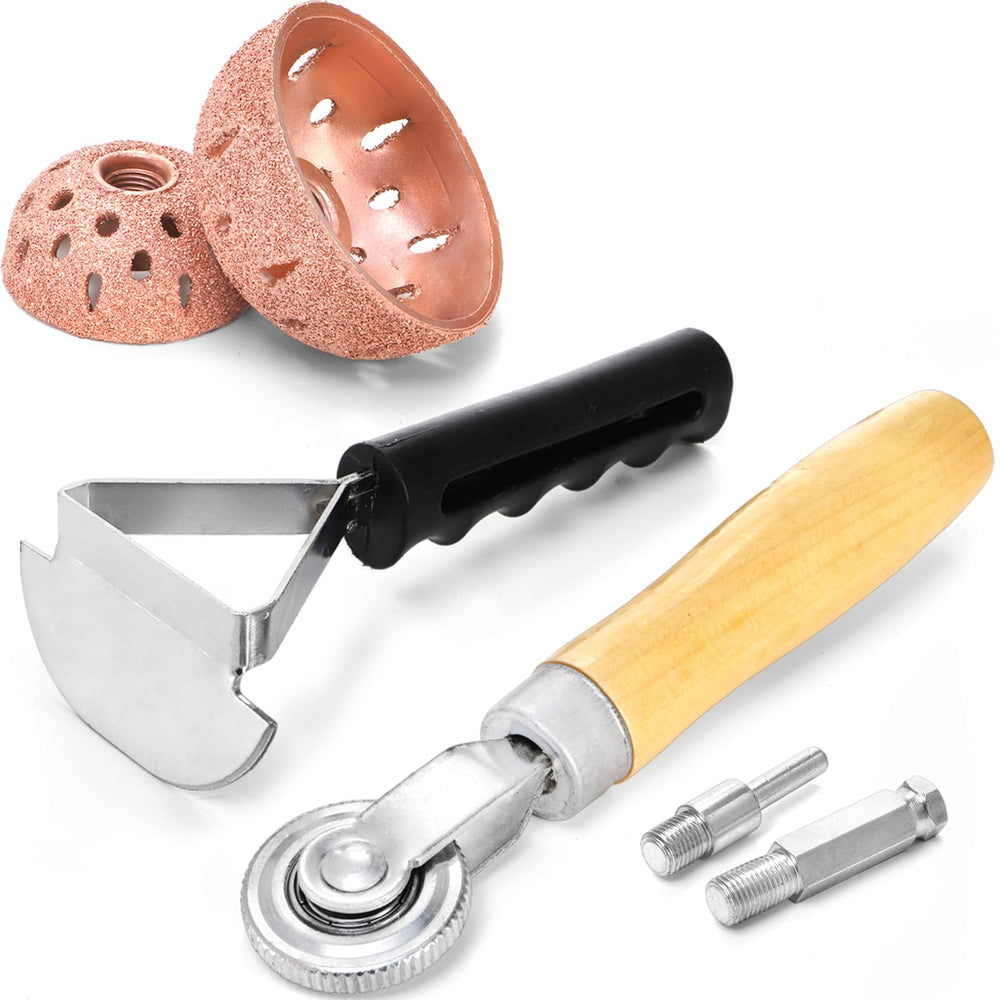 WUWEOT Tire Repair Patch Tool Kit with Buffing Wheels