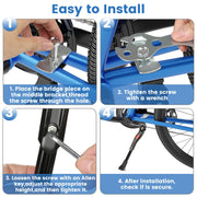 VECKUSON Adjustable Kids Bike Kickstand for 16–22" Bikes