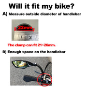 Hafny 360° Wide-Angle Anti-Glare Bike Handlebar Mirror