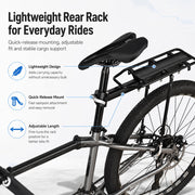 Adjustable Quick-Release Bike Rear Cargo Rack Mount