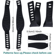 2-Pair Adjustable Exercise Bike Pedal Straps Replacement Set