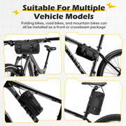 SEAFEW Compact Black Bike Handlebar Storage Bag