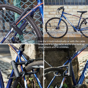 Sportneer Heavy-Duty Bike U-Lock with 5ft Security Cable