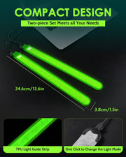 Fitense 2-Pack Rechargeable LED Reflective Safety Armbands