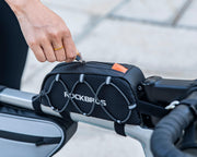 ROCKBROS 1.3L Lightweight Top Tube Bike Bag with Elastic Cord