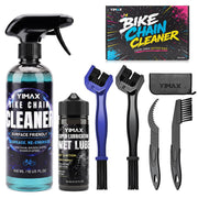 Bike Cleaning Kit with 17oz Chain Cleaner, Lube & Brush
