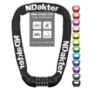NDakter 5-Digit Heavy-Duty Combination Bike Chain Lock