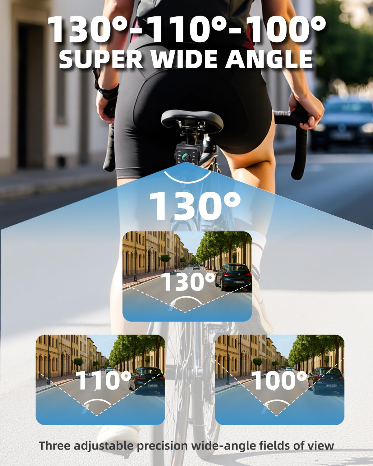 Fitense 1080P Bike Rear View Camera with HD Night Vision