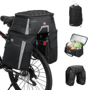 KEMIMOTO Large-Capacity Bike Pannier Set with Rain Cover
