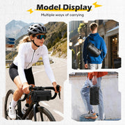 SEAFEW Compact Black Bike Handlebar Storage Bag