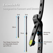Bone Bike Strap Lite 2-Pack Rack & Wheel Stabilizer Straps