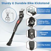 VECKUSON Adjustable Kids Bike Kickstand for 16–22" Bikes
