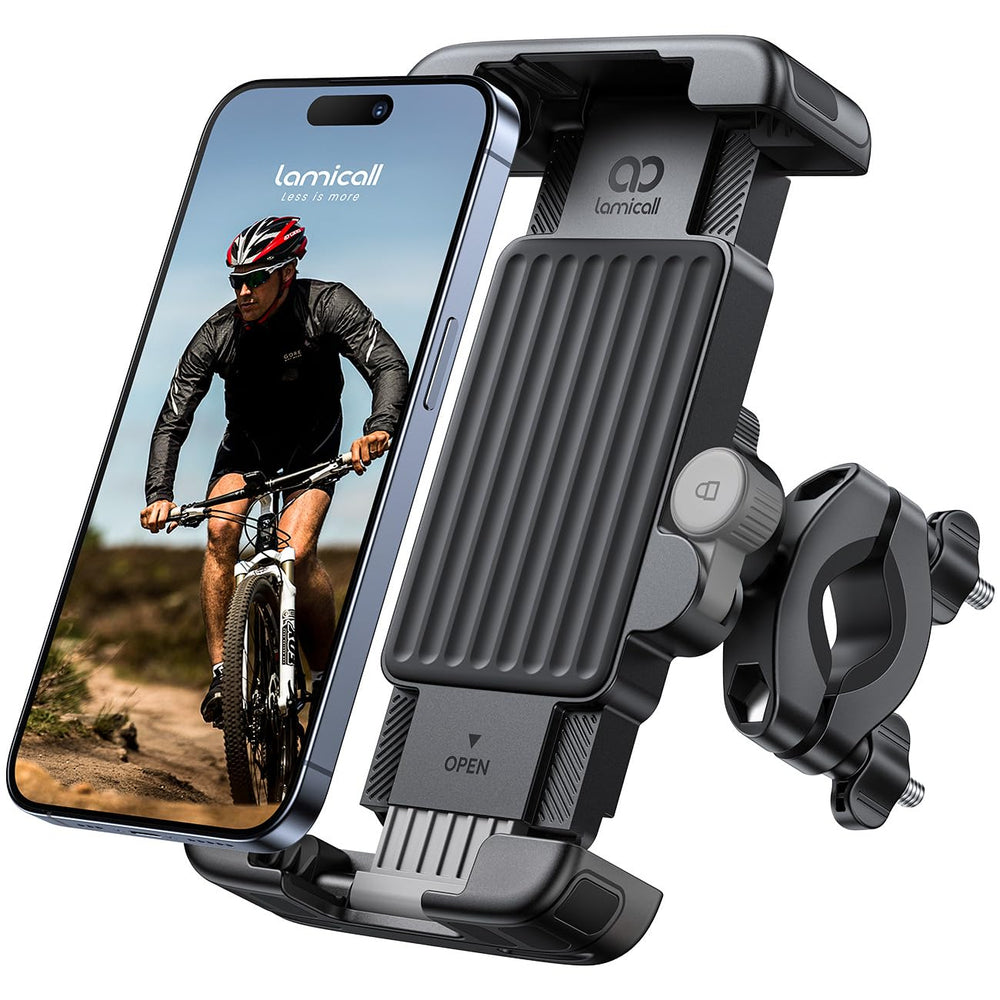 Lamicall 1s Quick-Lock Bike Phone Mount for 6–7.2" Phones