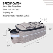 RAYMACE Insulated Bike Rear Rack Trunk Cooler Bag