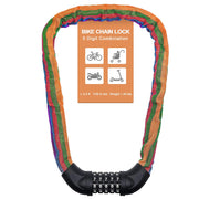 NDakter 5-Digit Heavy-Duty Combination Bike Chain Lock