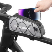 ROCKBROS 1.3L Lightweight Top Tube Bike Bag with Elastic Cord