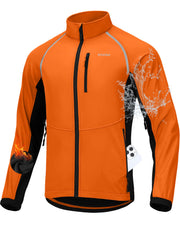 Bikewa Men's Thermal Water-Resistant Winter Cycling Jacket