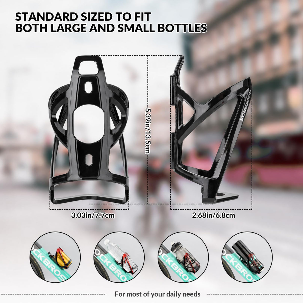 ROCKBROS Ultra-Light Bike Water Bottle Cage with Mounting Kit