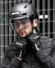 ILM E3-10L Adult Bike Helmet with Front & Rear LED Lights