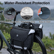 Danuosie Water-Resistant Double Bike Panniers with Reflective Strips