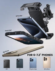 Lamicall 1s Quick-Lock Bike Phone Mount for 6–7.2" Phones
