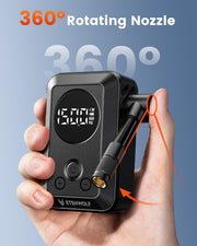 ETENWOLF S0 Mini Bike Pump with Gauge, 20s Fast Inflation
