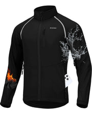 Bikewa Men's Thermal Water-Resistant Winter Cycling Jacket
