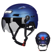 ILM E3-10L Adult Bike Helmet with Front & Rear LED Lights