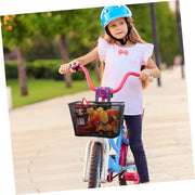 Universal Iron Front Bike Basket with Mounting Straps