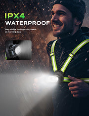 Viccux 500LM Reflective LED Safety Vest for Night Cycling
