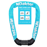 NDakter 5-Digit Heavy-Duty Combination Bike Chain Lock