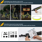 R2Depot Adjustable Bike Fender Set for 22–27.5" Bikes